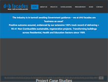 Tablet Screenshot of dbfacades.com